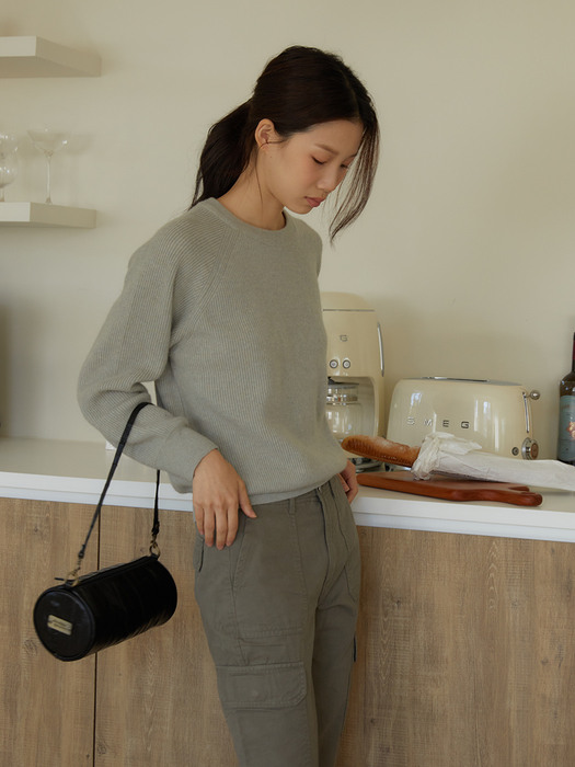 Butter round shoulder bag (버터 라운드 숄더 백) black