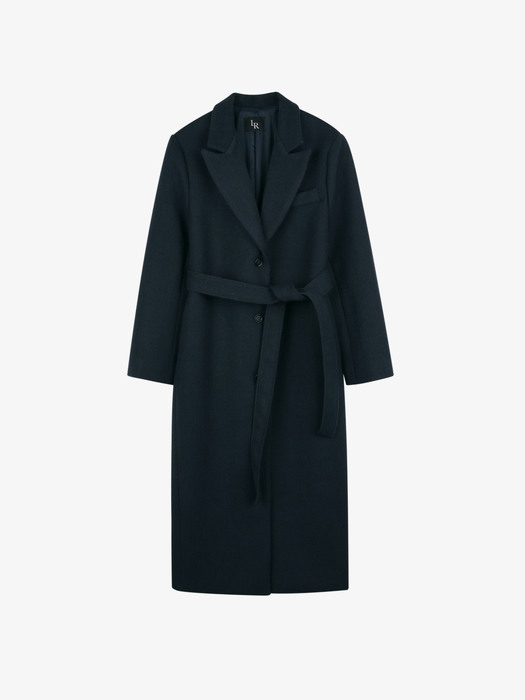 Lossy Belted Single Long Coat