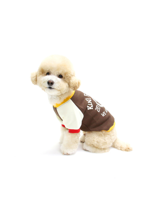 WE ARE KINI SWEATSHIRT-BROWN(맨투맨)