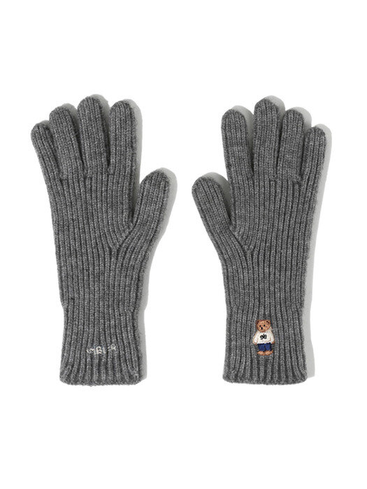 One Bear Finger Hole Gloves AG101 (Melange)