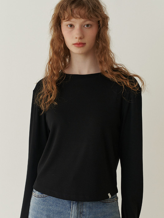 2.15 Plain sleeve tshirt (Black)