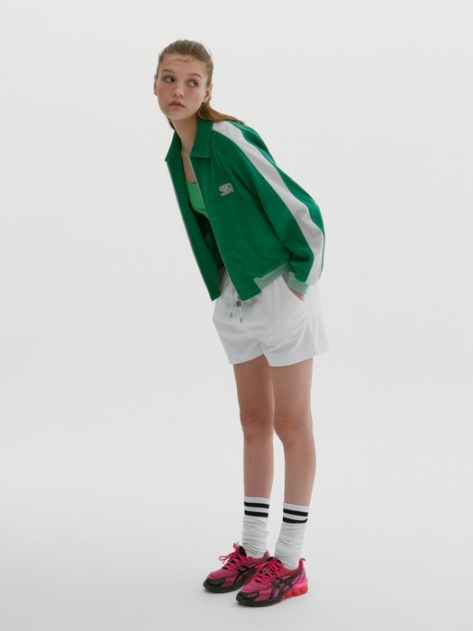 RB Sports Retro Terry Track Zip-Up Green