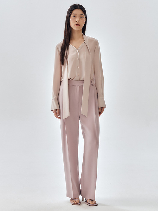 [1+1][Drama Signature] Pleated Semi-Wide Trousers