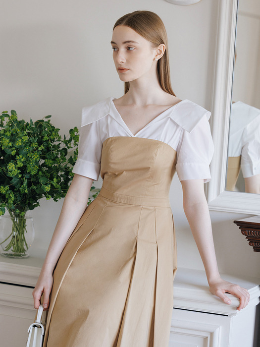 ◆BAU by Bride And You◆JENNIFER SHIRT LAYERED MIDI DRESS Designer fashion, Seoul-fully created | W Concept