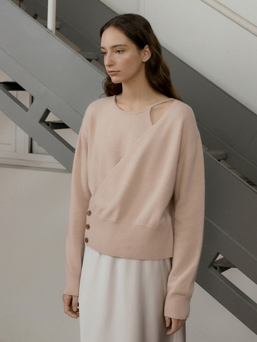 CASHMERE LAYERED KNIT_4COLOR