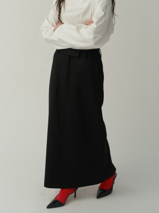 Rosa Cashmere Skirt [Black]