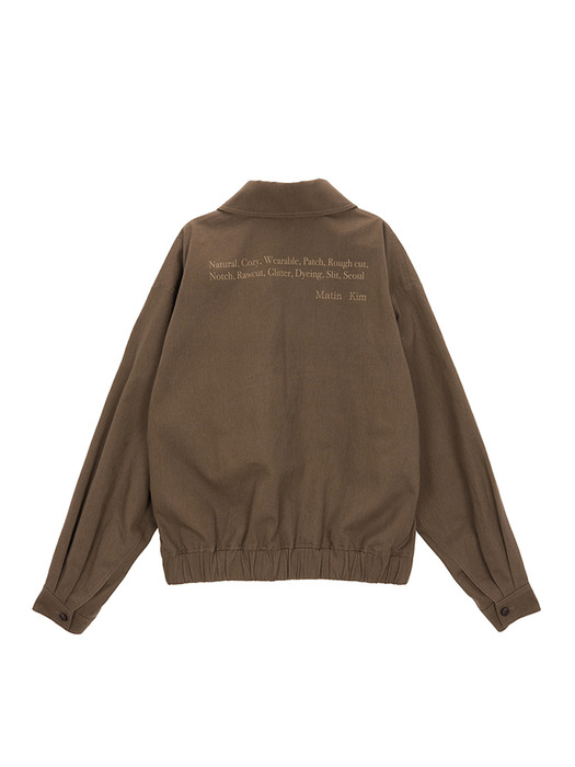 LETTERING DRIZZLER JUMPER IN BROWN