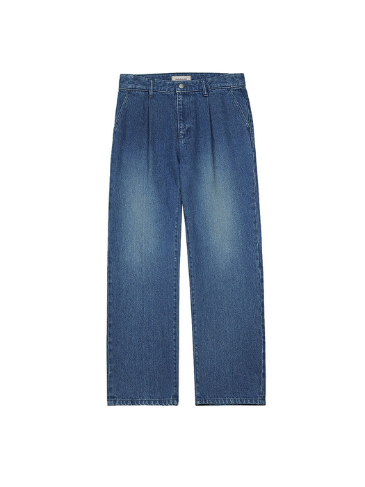 Kipas denim One Pleats Trousers (Blue)