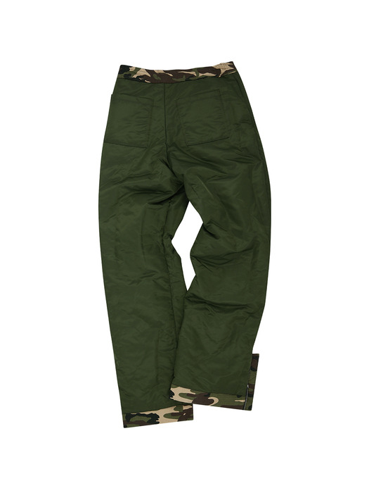 REVERSIBLE PADDED CAMOUFLAGE CARGO PANTS apa688m(SAND)