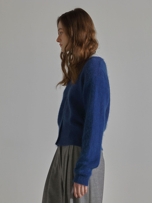 CLASSIC ANGORA CARDIGAN (BLUE)