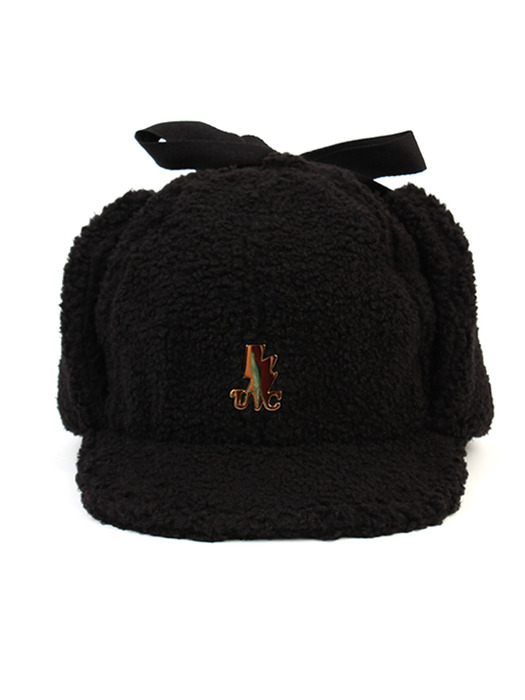 Thunder Muji Black Fleece Earflap Cap 귀달이모자