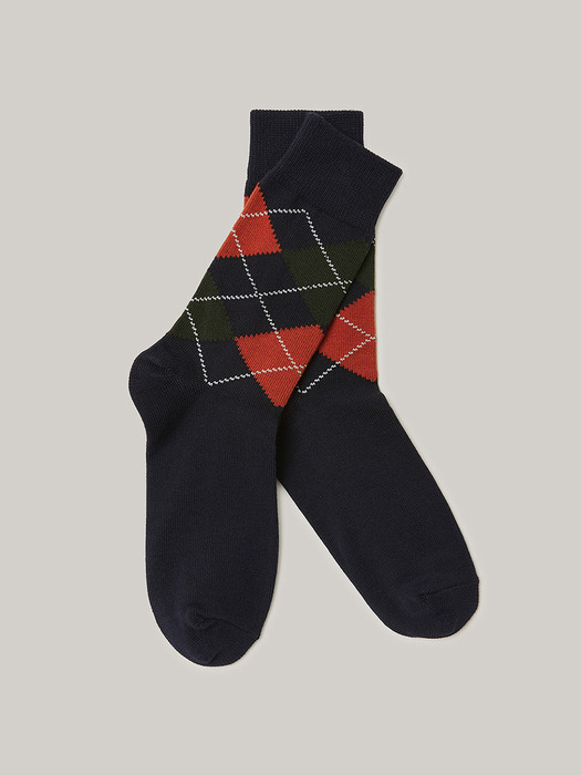 Argyle Socks (navy)