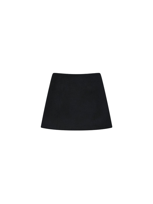 A WOOL CLASSIC MINI SKIRT_BLACK