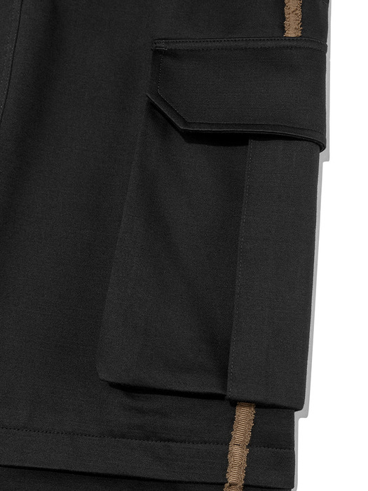 JOEL Cargo Long Skirt Black