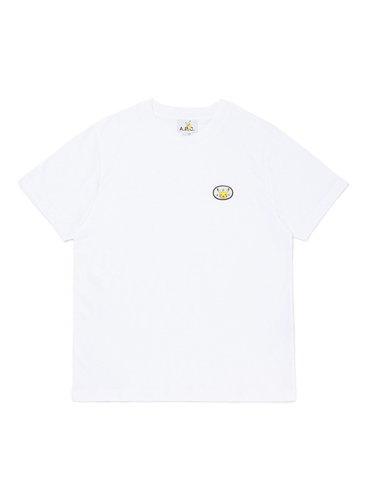 아페쎄 티셔츠 포켓몬 패치 남성 화이트 COGYB M26308 AAB