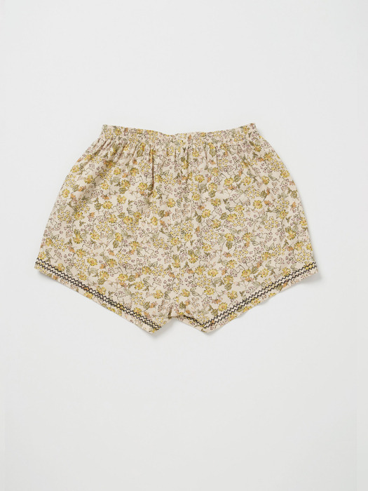 Via Flower silk shorts