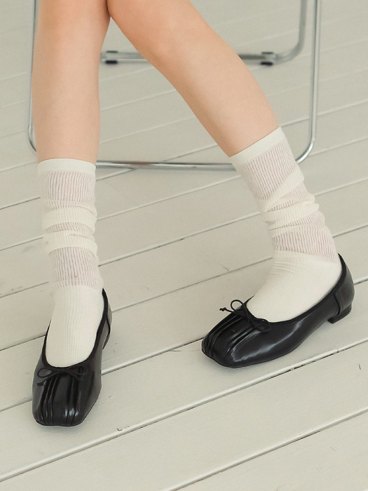 ljh7040 Ribbon Ballet flat _ 3colors