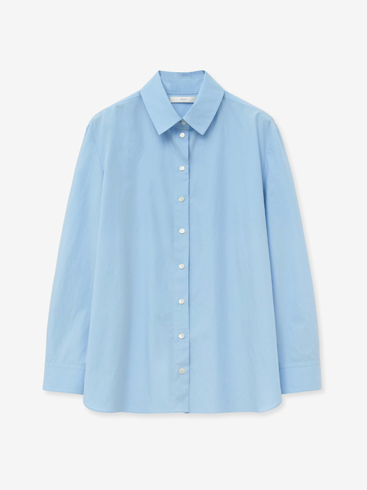 SOLID OVER-FIT SHIRTS_BLUE