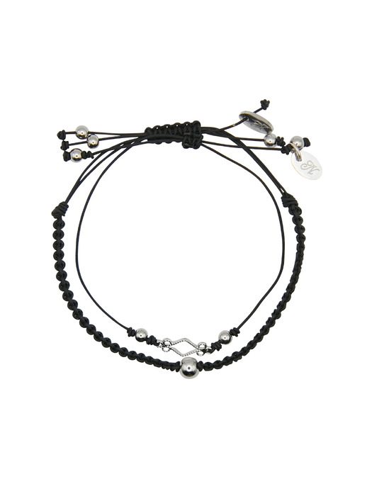 strap bracelet set- black