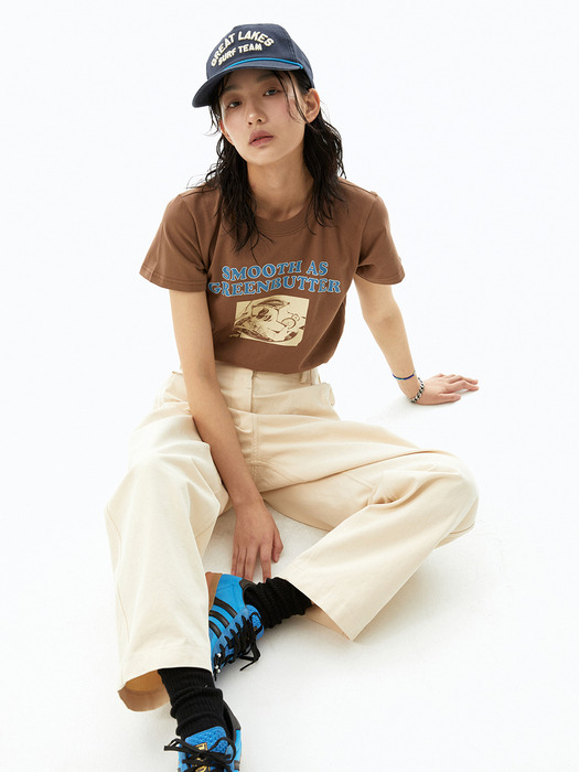 With Cream Tee (Brown)