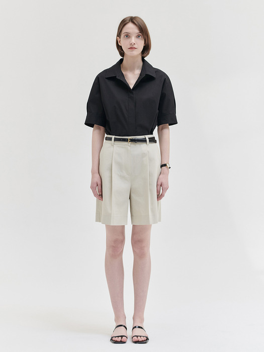 24N summer basic shirts [BK]