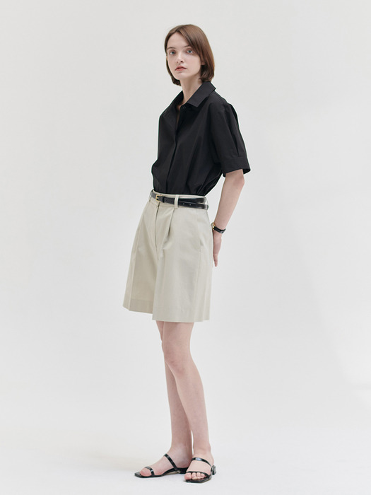 24N summer basic shirts [BK]