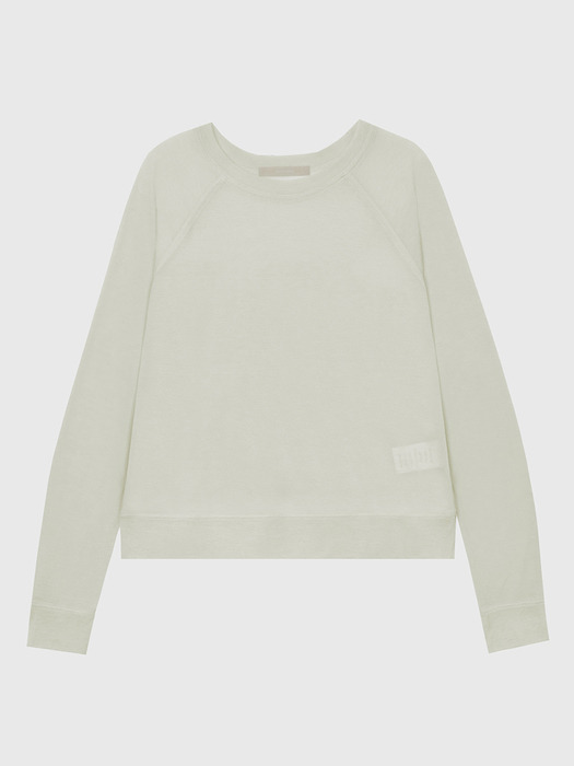 Summer Tencel Round Neck See-through Sweatshirt_MTM