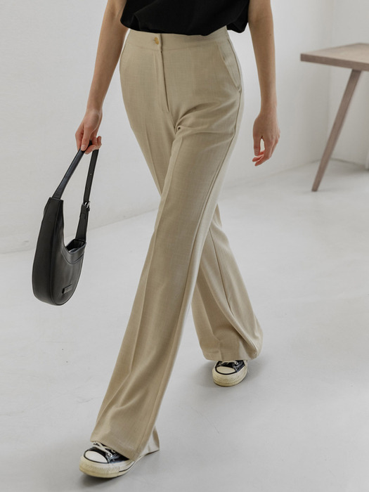 Summer Boots cut Slacks (beige)