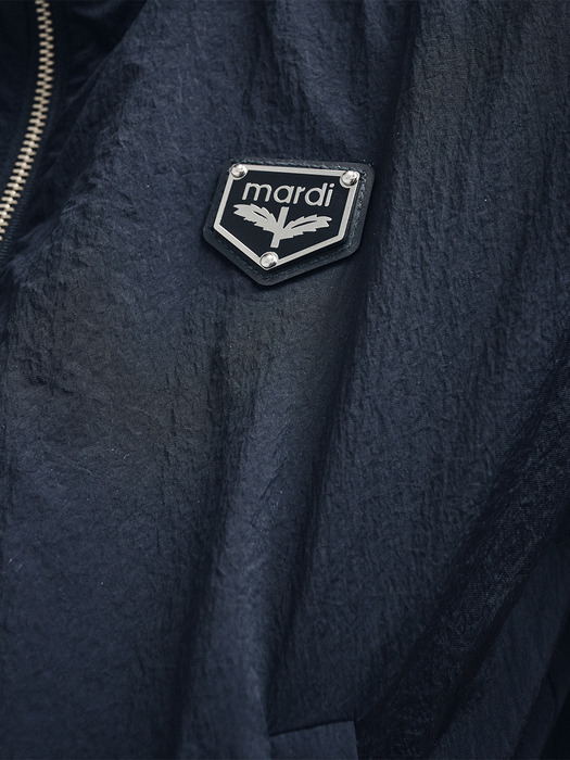 WINDBREAKER VEST METAL BLOOMMARDI WAPPEN_BLACK IVORY