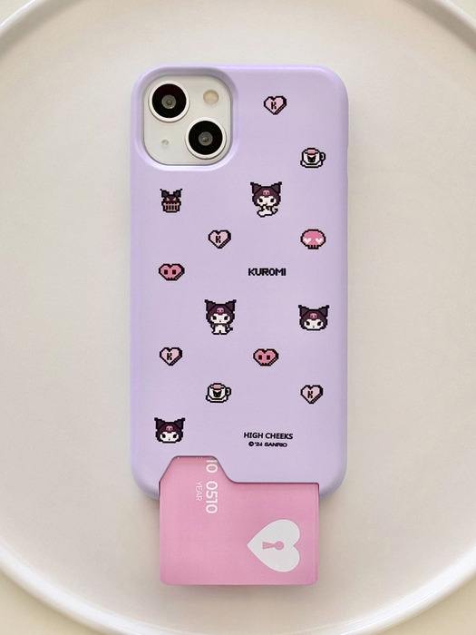 Kuromi Pixel Card Case_HC2478HP004O