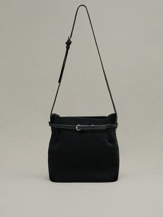 Mallory Large Bucket Bag Suede Black 멜로리 라지 버킷백 스웨이드 블랙