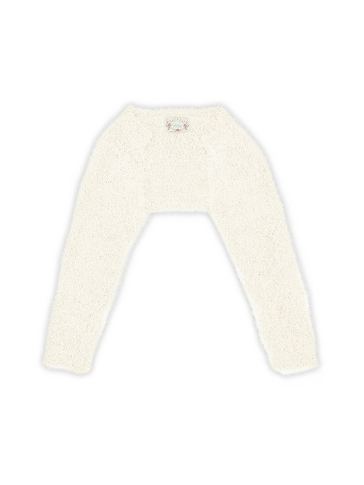 POM POM KNIT BOLERO (CREAM)