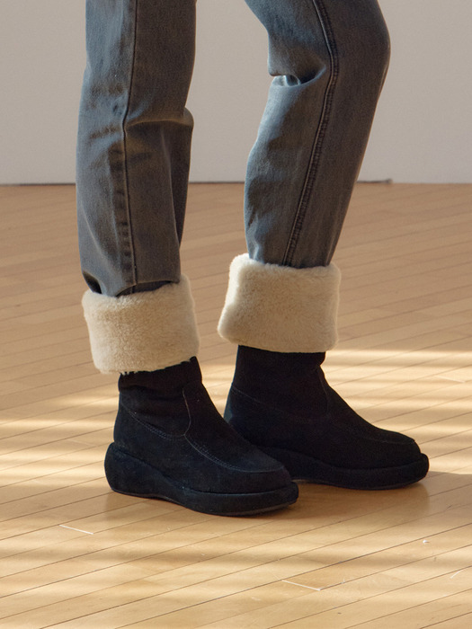 [단독] denique shearling half boots_3 color