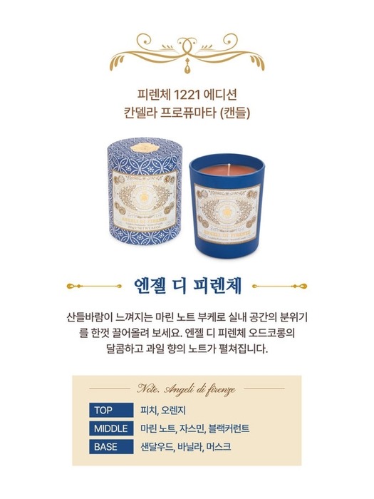 엔젤 디 피렌체 칸델라 프로퓨마타 250g 6313963001600