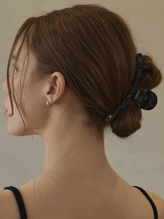 Horizon Hair Claw Clip (Smoky black)