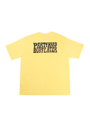 Party Hard Surf Later Tee (Yellow)