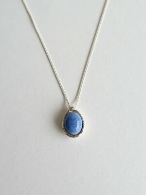 Glass stone necklace [DOL autumn sky]