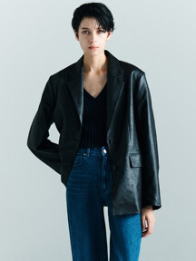 아우터 - 프론트로우 (FRONTROW) - [DAY-WOOL] Eco Leather Tailored Jacket