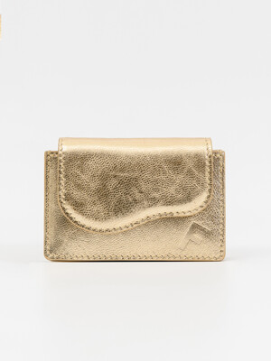 Wave Card Wallet Gold