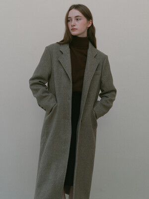 Wool rich Mac coat - Beige