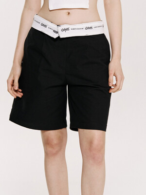 HIDDEN LOGO SHORTS (BLACK)