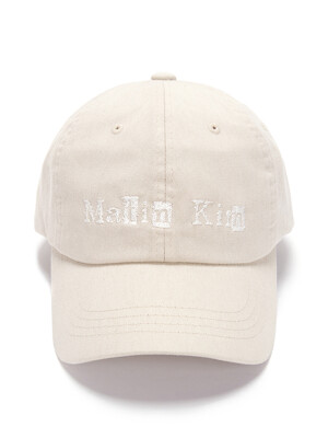 LOGO SCRAP BALL CAP IN LIGHT BEIGE