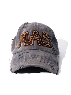 MAS BONE WASHED DYING VINTAGE BALL CAP MSFAC002-GY