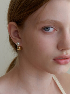 Pearl&Ball earring