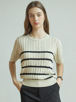Marina Stripe Knit - Cream
