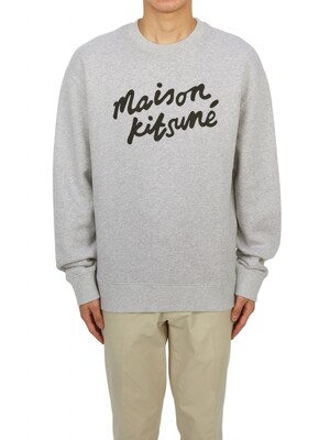 MAISON KITSUNE 메종키츠네 핸드라이팅 남성 기모 맨투맨 MM00301KM0307 H120