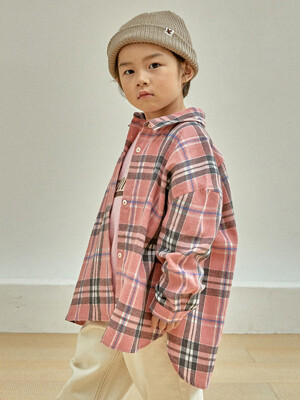 Boxy Checked Shirt _PINK (S-JM)