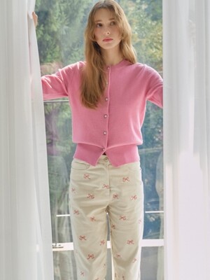 Essential Wool Cardigan_Pink
