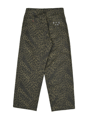 leopard baggy trousers_khaki