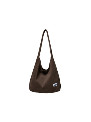 Corduroy Hobo Bag (Brown)